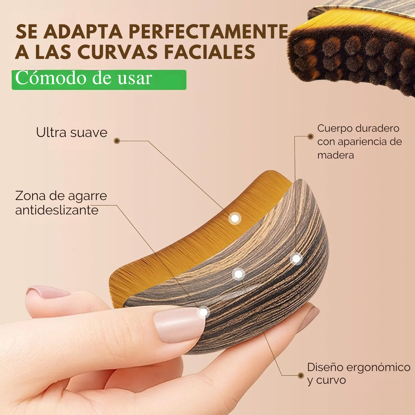 Cepillo linfarico arrugas