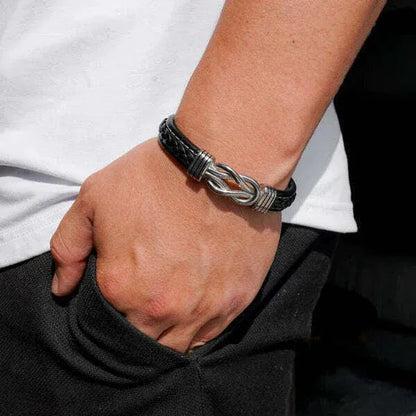 A MI NIETO | SIEMPRE UNIDOS | PULSERA DE CUERO